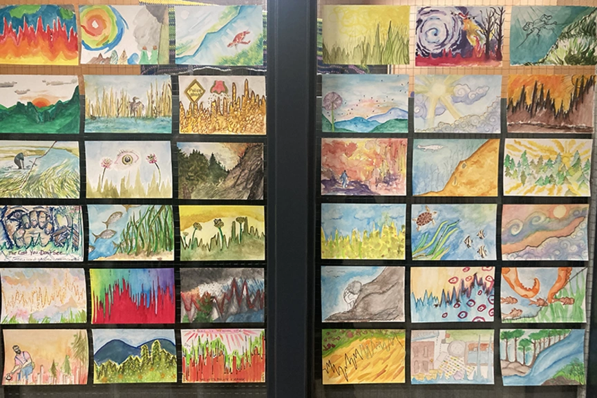 Student art on display