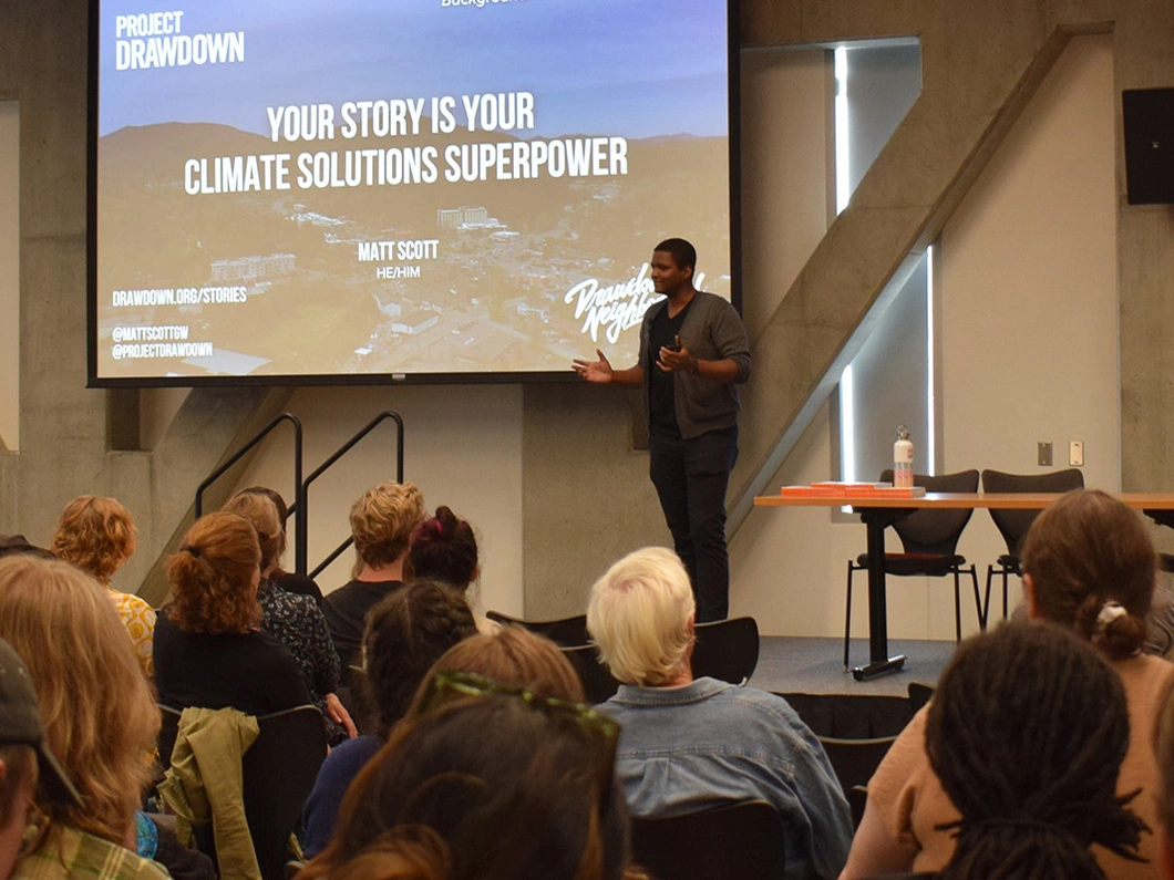 Guest Speaker Matt Scott presents to campus community