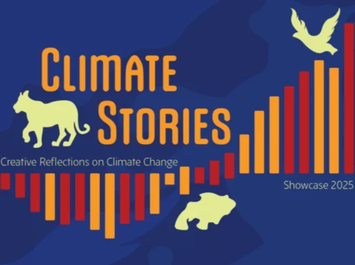 Climate Stories Showcase 2025 logo and promotional banner