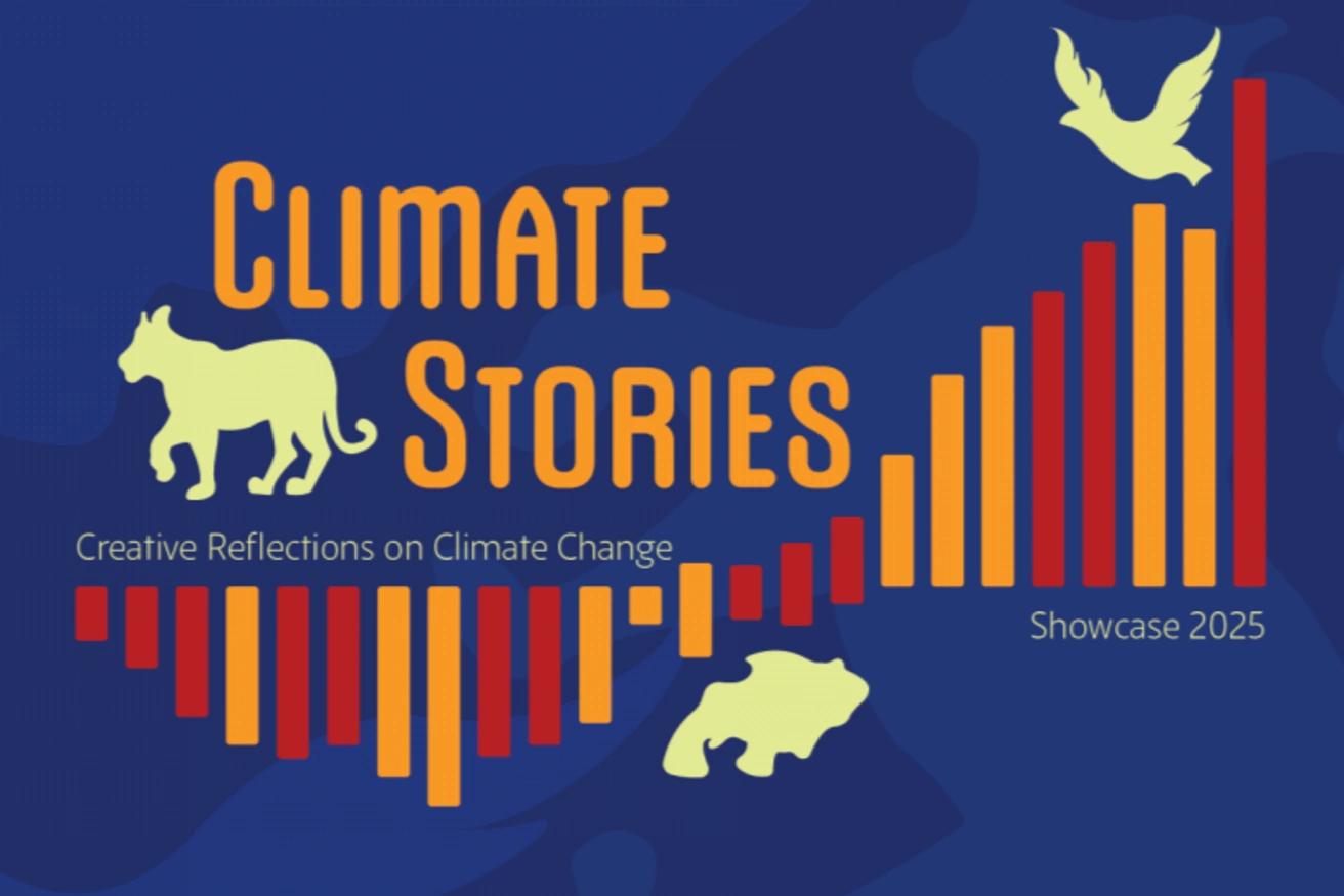 Climate Stories Showcase 2025 logo and promotional banner